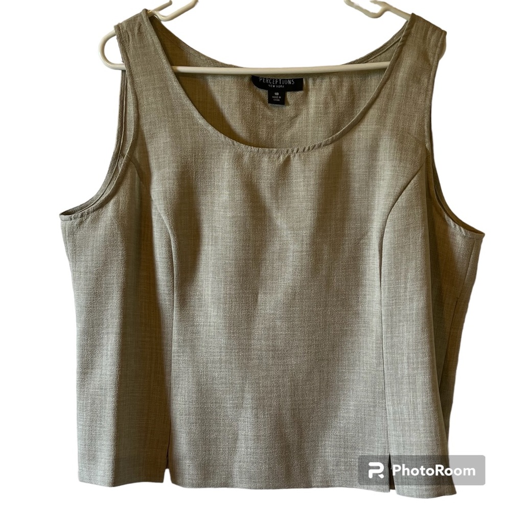 Perceptions-khaki blouse size 18